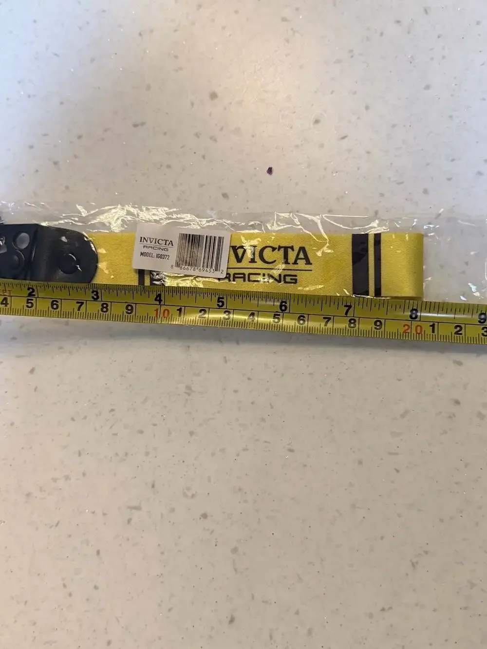 Invicta Racing Yellow and Black Keychain Lanyard Model IG0372